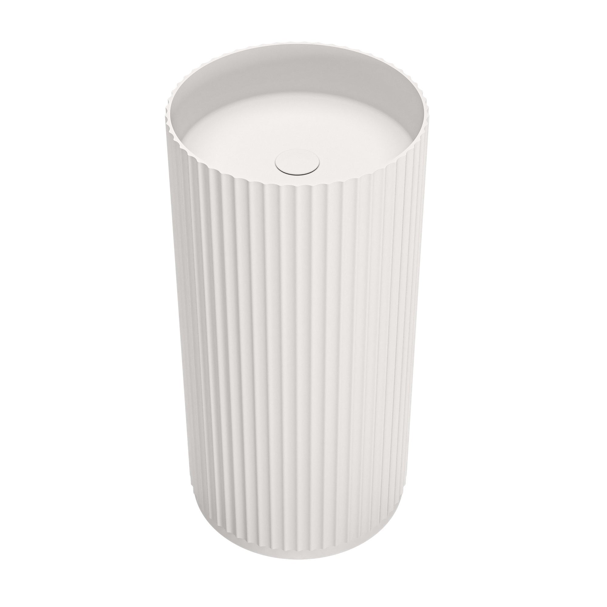 Freestanding washbasin COLINE, ceramic, white, 45x90 cm