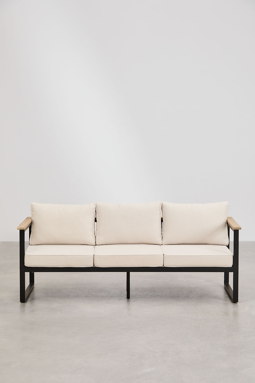 Sofa ALCANTO, trivietė, juoda