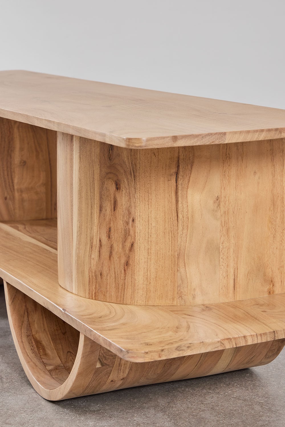 Shelf FLIN, warm brown, 150x45 cm