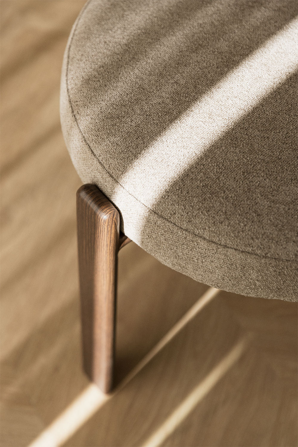 Dining chair JOLIE, brown chenille