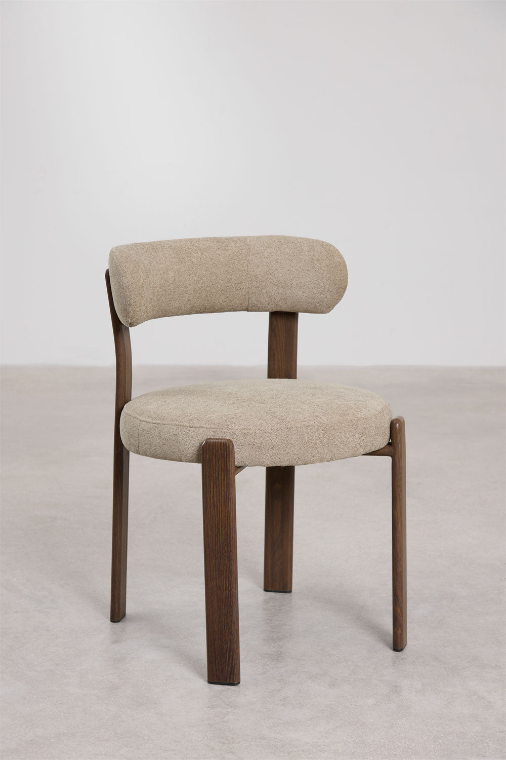 Dining chair JOLIE, brown chenille