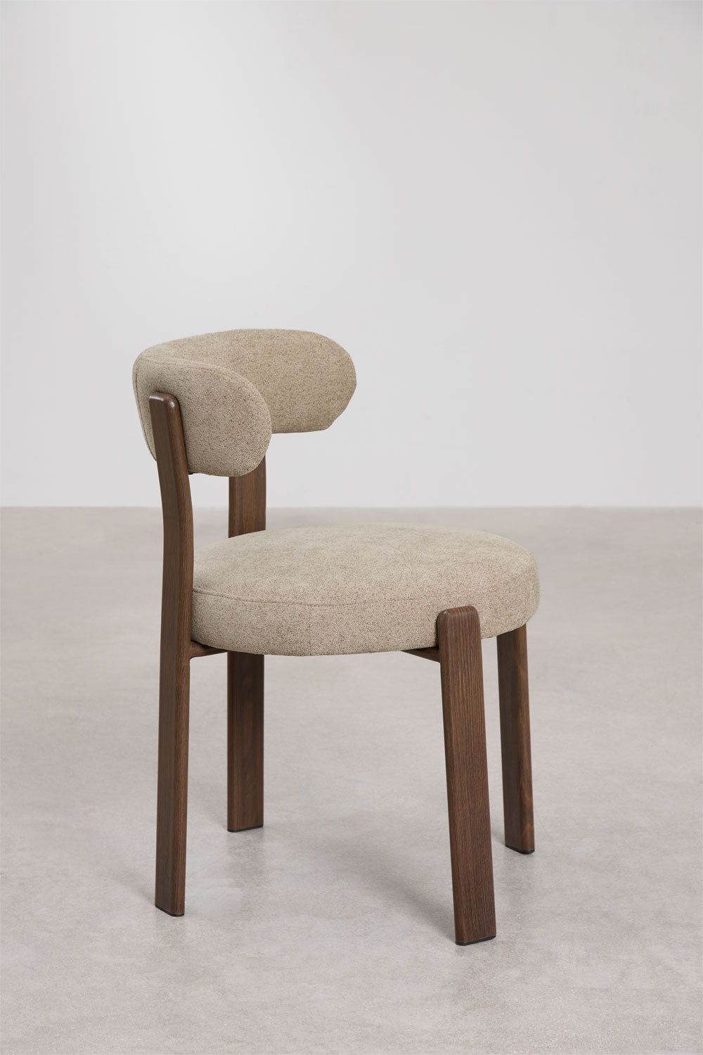 Dining chair JOLIE, brown chenille