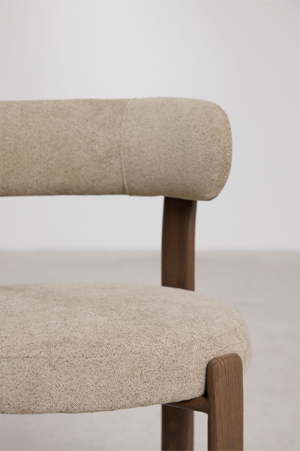 Dining chair JOLIE, brown chenille