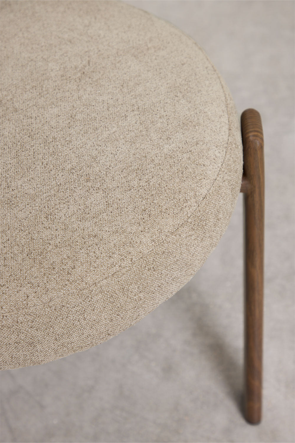 Dining chair JOLIE, brown chenille