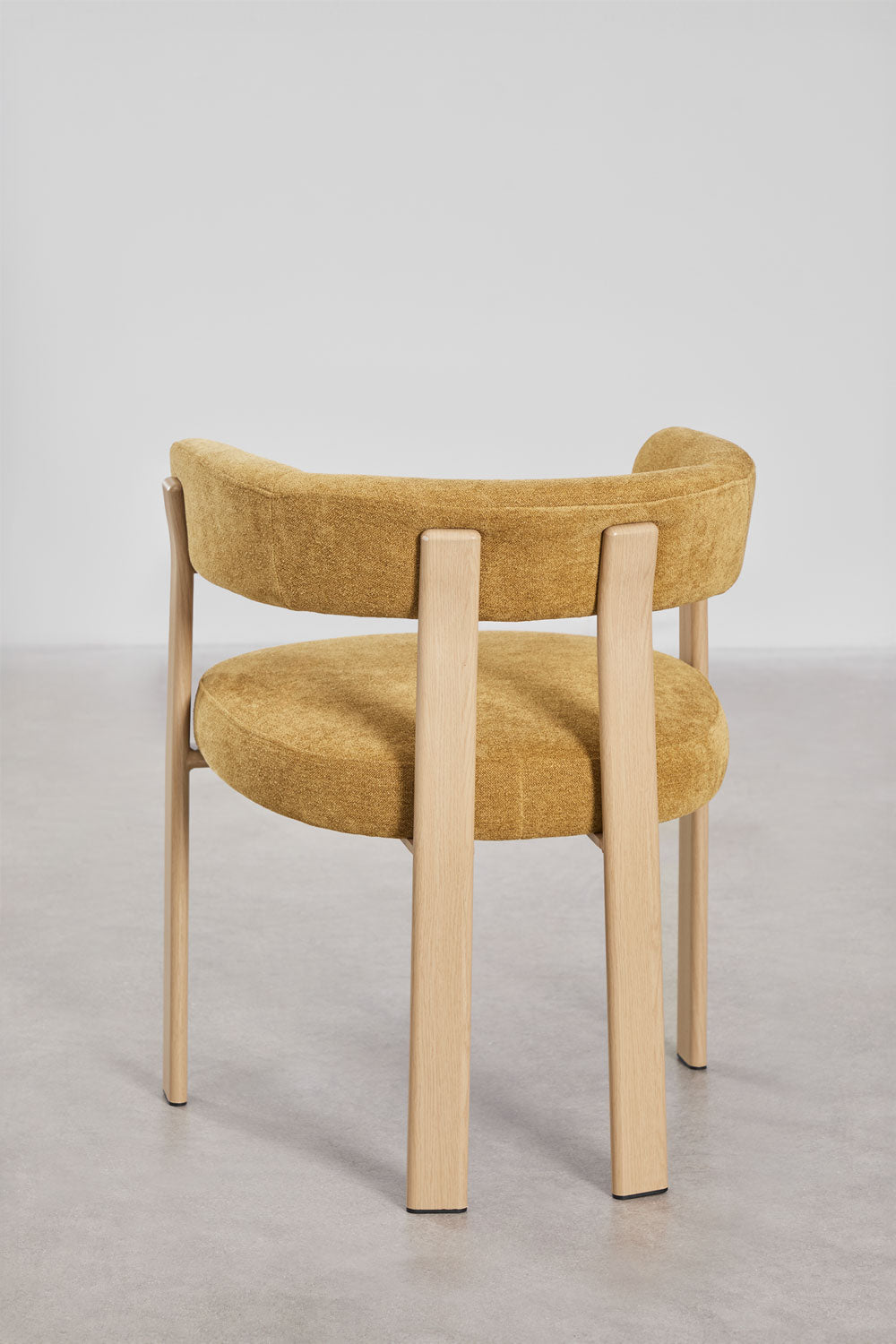 Dining chair JOLIE with armrests, yellow