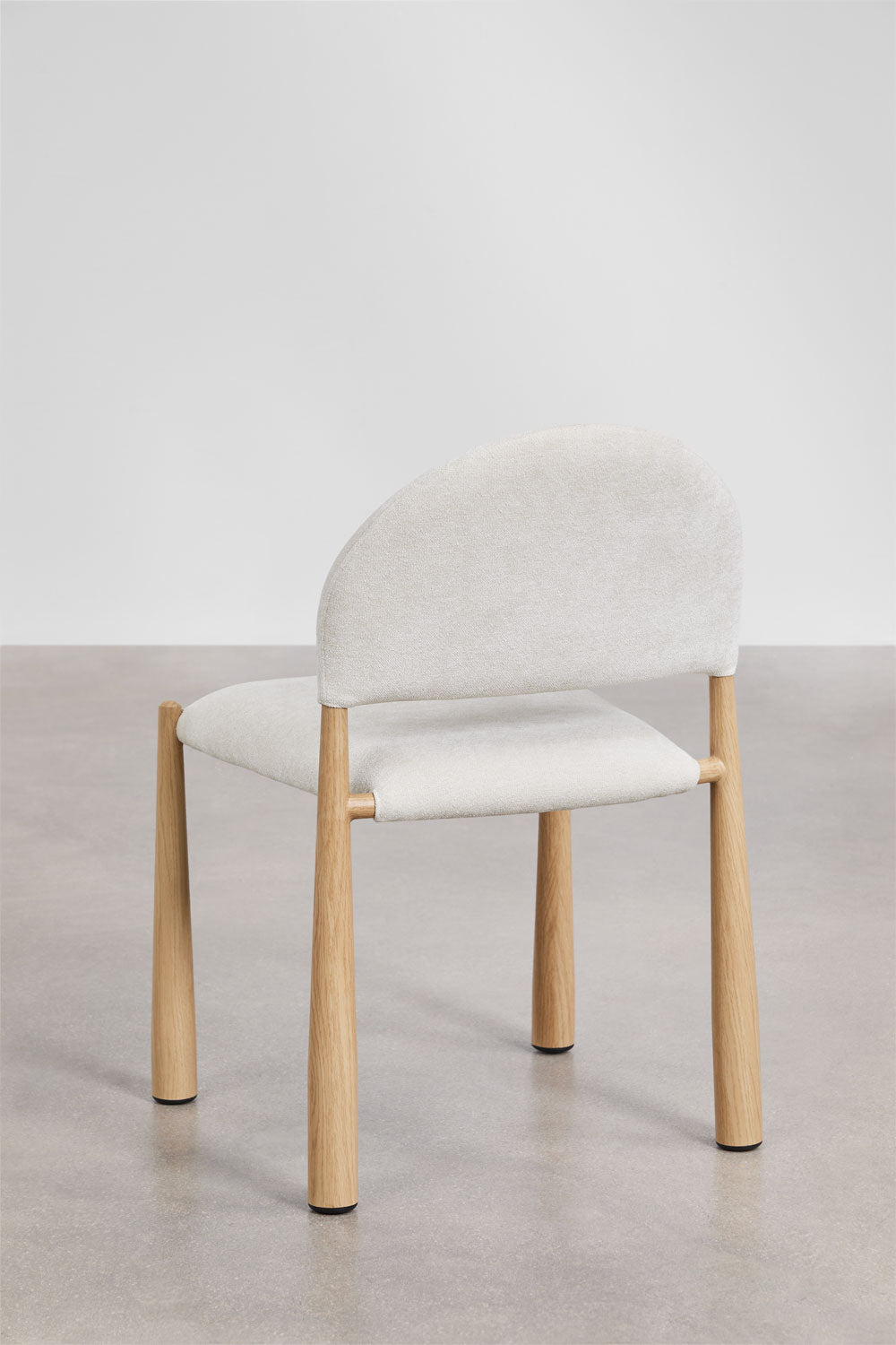 KAREORA dining chair, cream bouclé