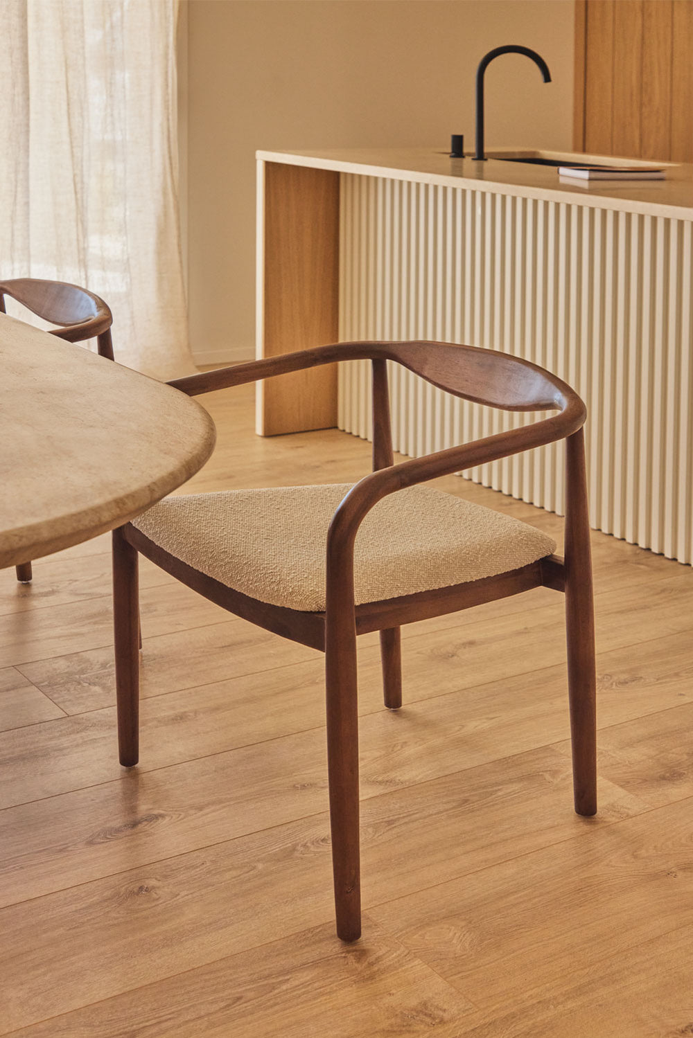 Dining chair MALLORY, acacia wood