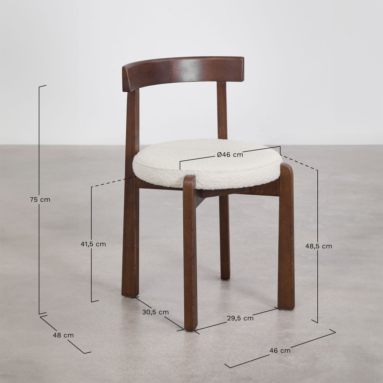 VELUURA dining chair, oak