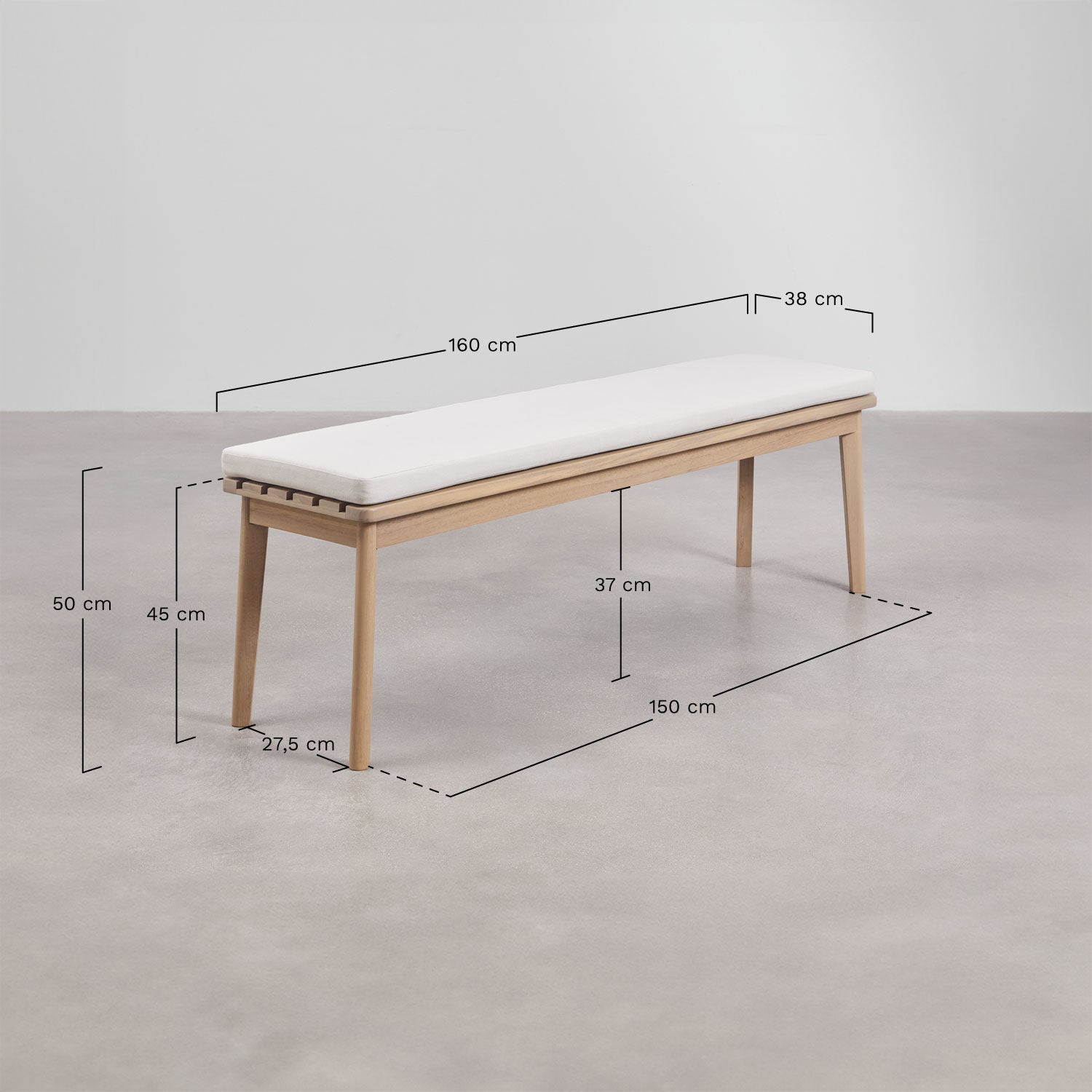 Valgomojo komplektas KAROLINA, stalas 180x90 cm + 2 suoliukai