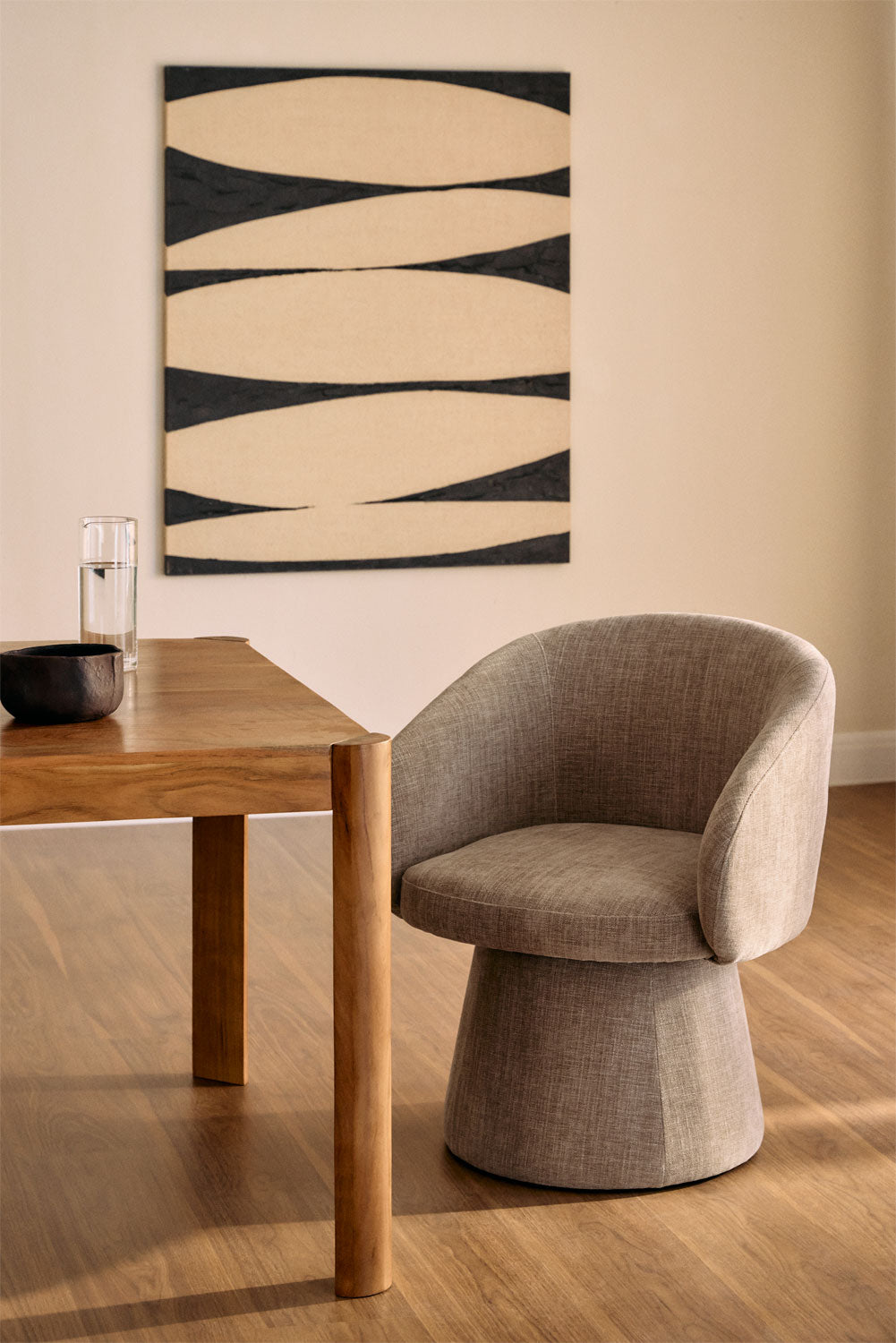 Dining chair RIVAURA, taupe
