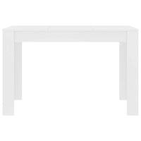 Valgomojo stalas, baltos spalvos, 120x60x76cm, apdirbta mediena - Namų Idėja