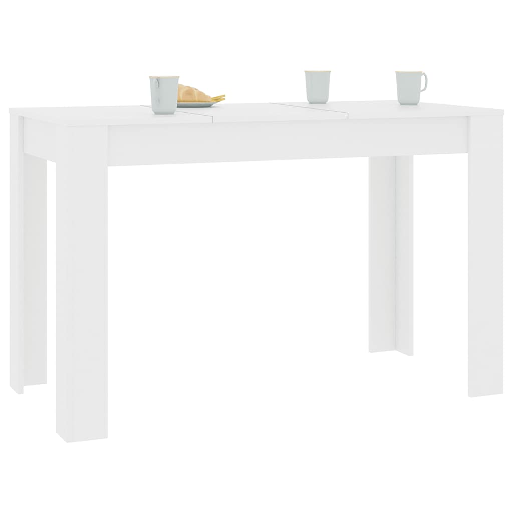 Valgomojo stalas, baltos spalvos, 120x60x76cm, apdirbta mediena - Namų Idėja