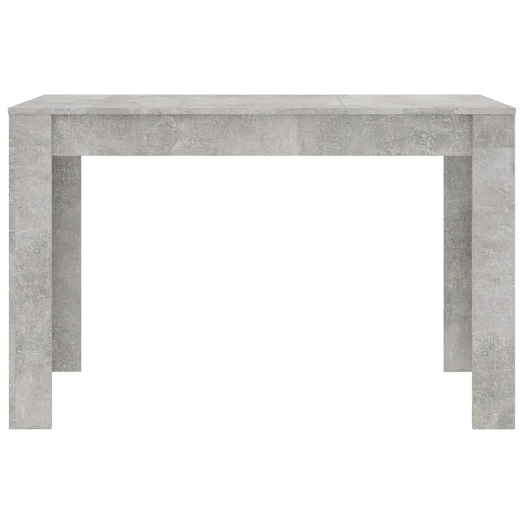 Valgomojo stalas, betono pilkas, 120x60x76cm, apdirbta mediena - Namų Idėja