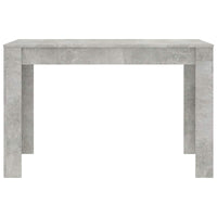 Valgomojo stalas, betono pilkas, 120x60x76cm, apdirbta mediena - Namų Idėja
