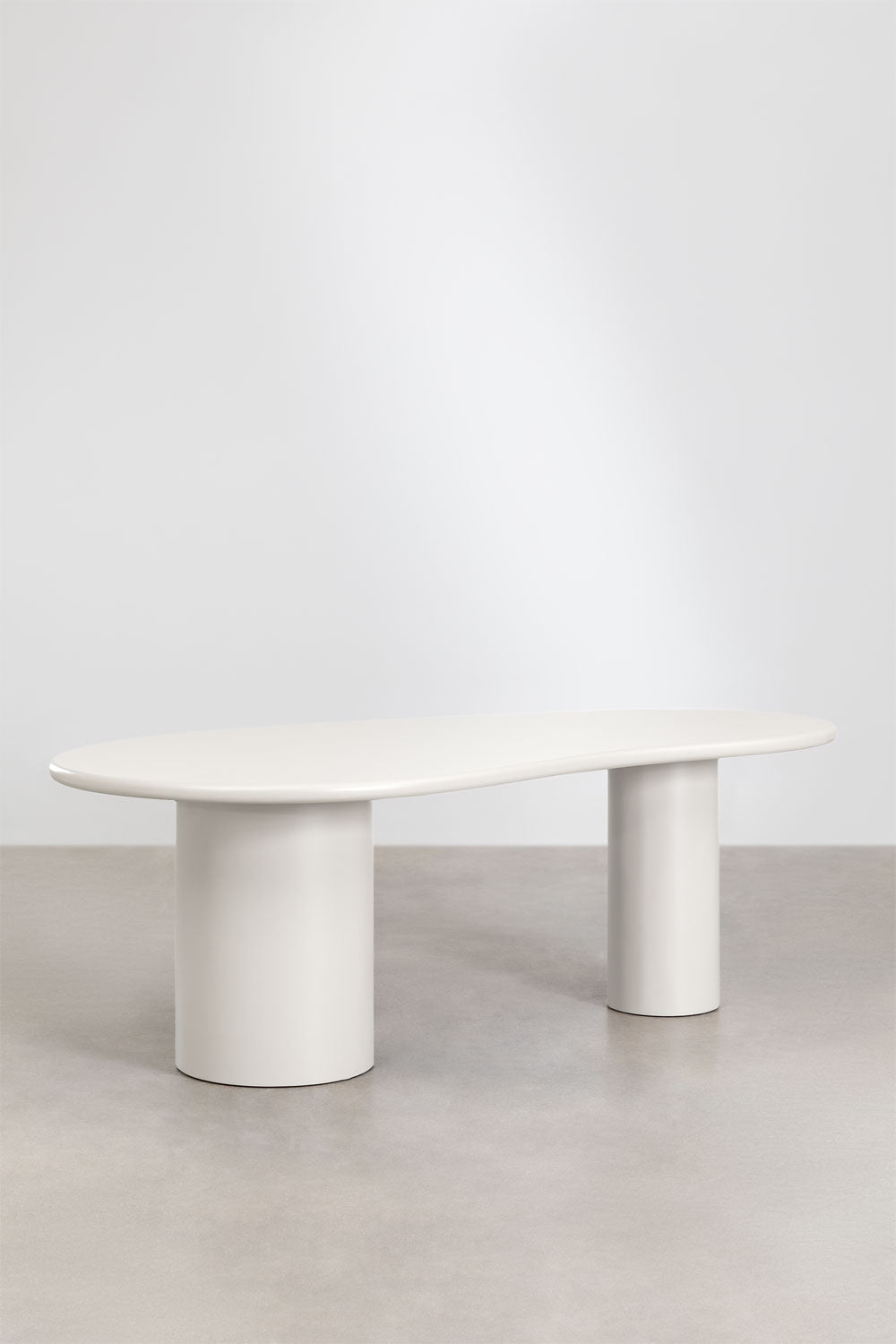Dining table BILLIE, oval, white