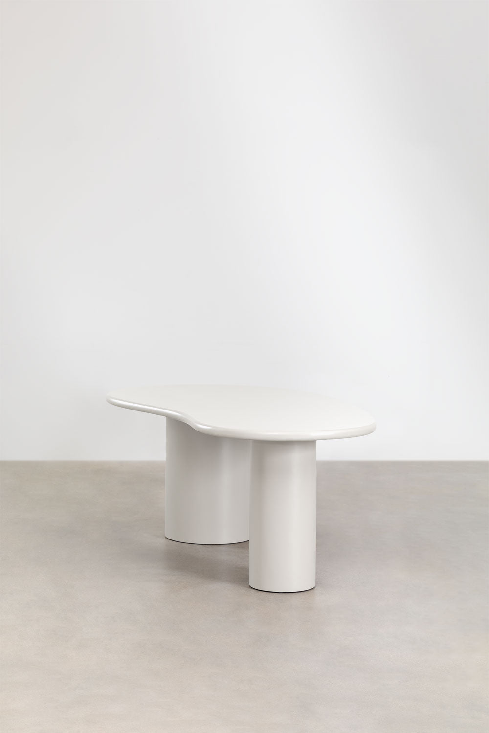 Dining table BILLIE, oval, white