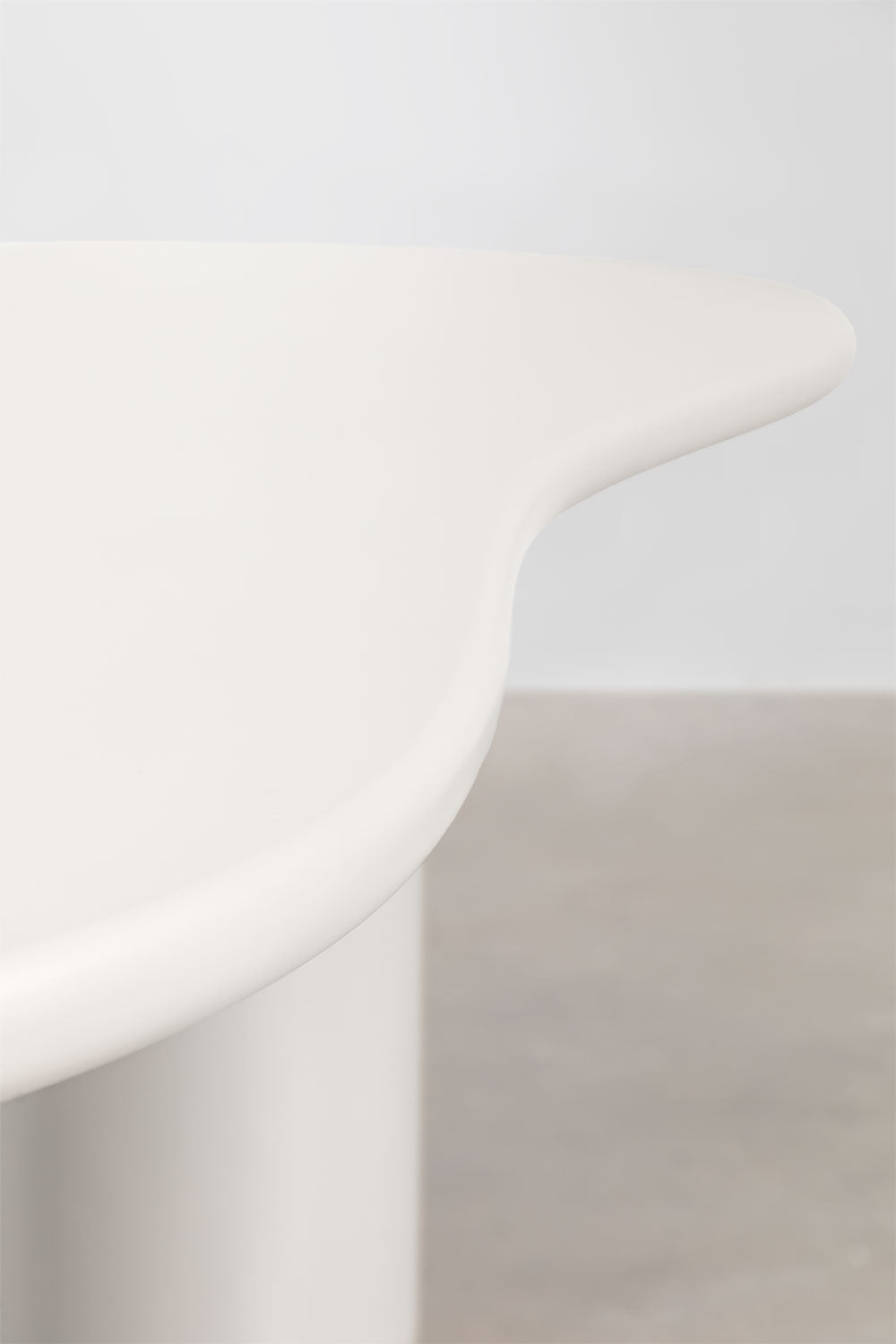 Dining table BILLIE, oval, white
