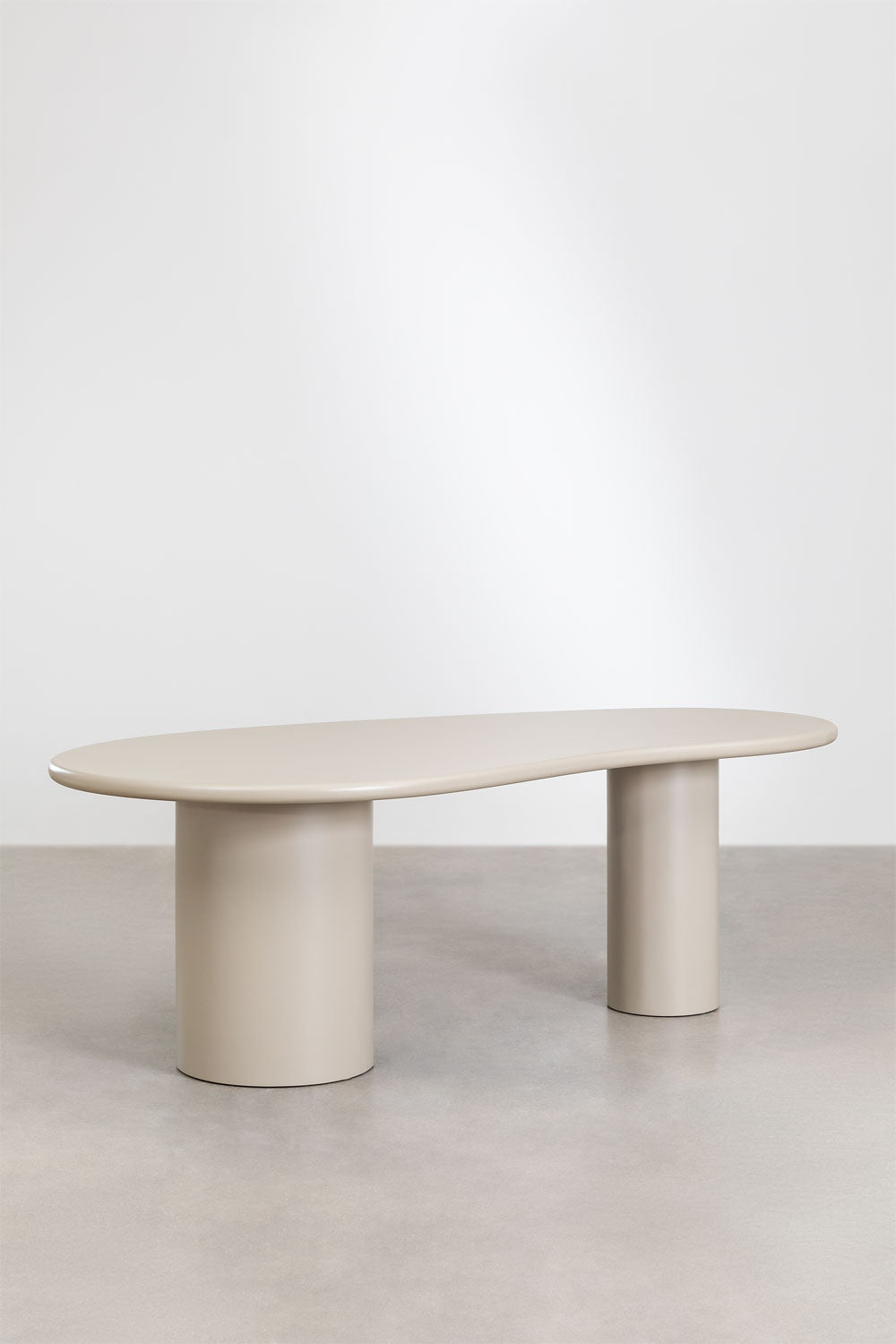 Dining table BILLIE, oval, cream