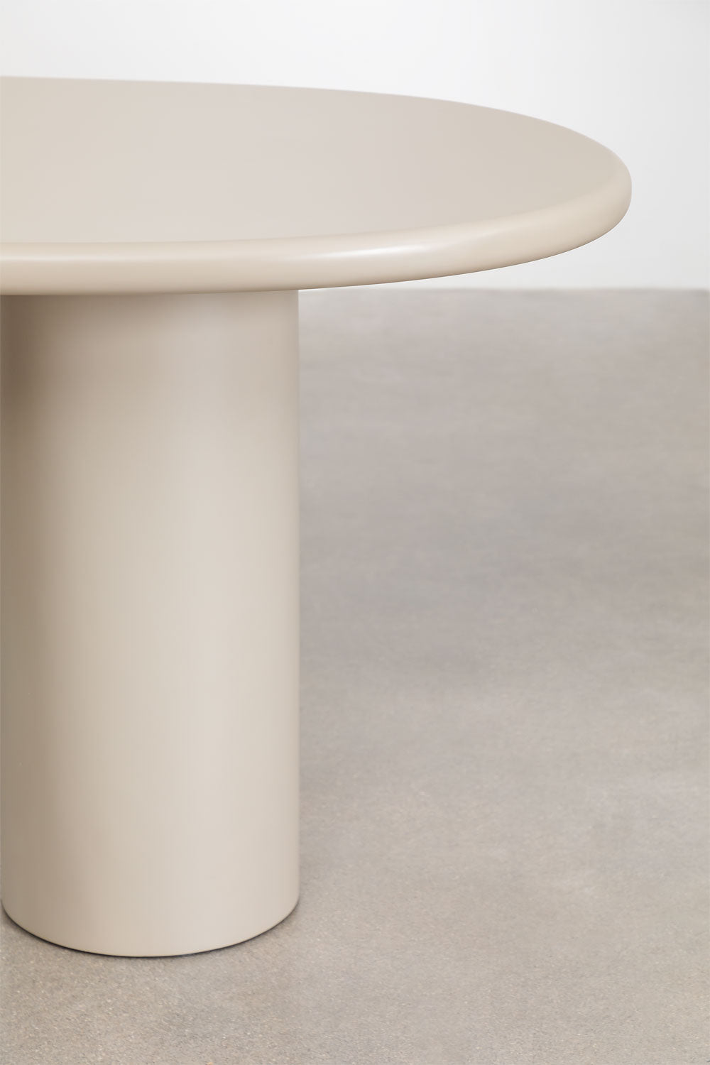 Dining table BILLIE, oval, cream