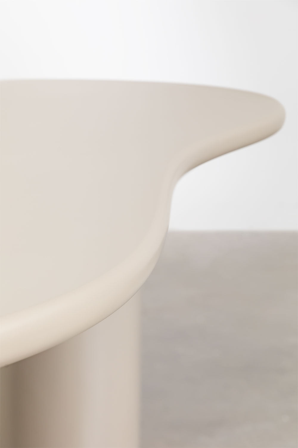 Dining table BILLIE, oval, cream