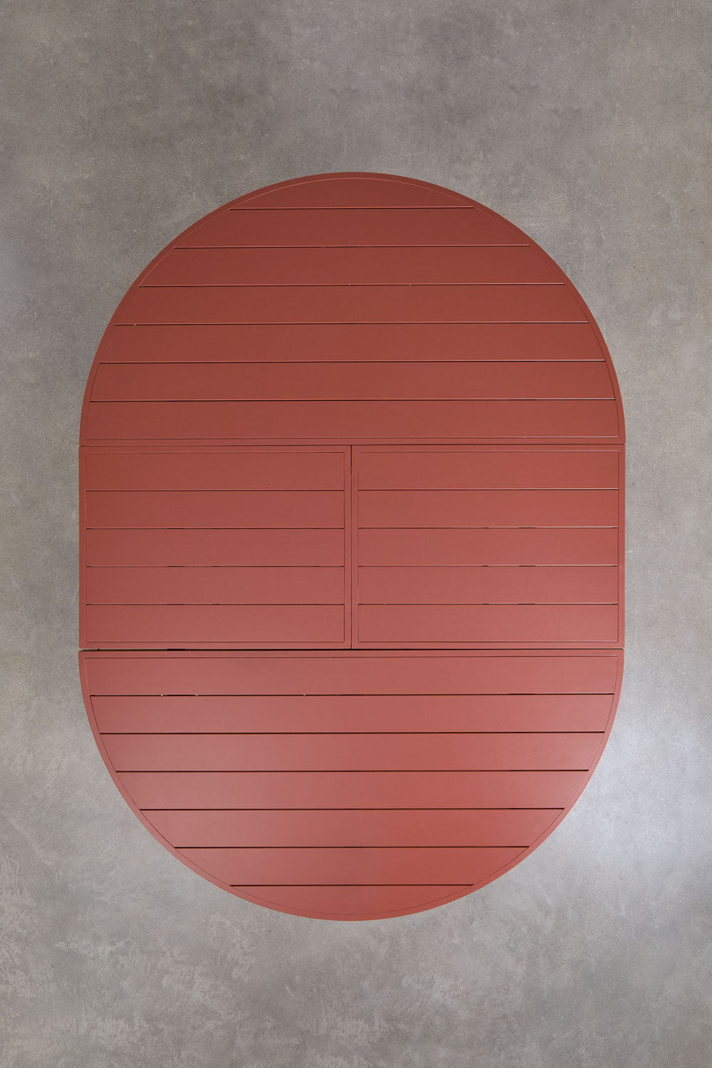 Valgomojo stalas BRONA, pratęsiamas, 145-200x145 cm, terakota
