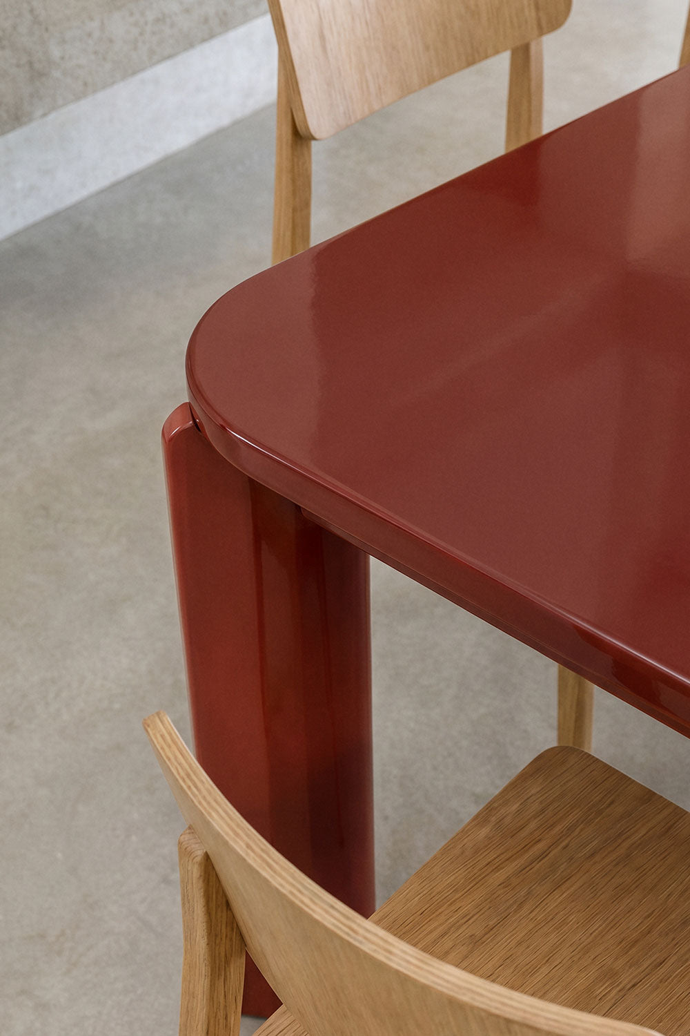 GINERIA dining table 200x100 cm, wine red