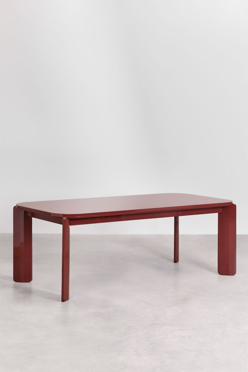 GINERIA dining table 200x100 cm, wine red