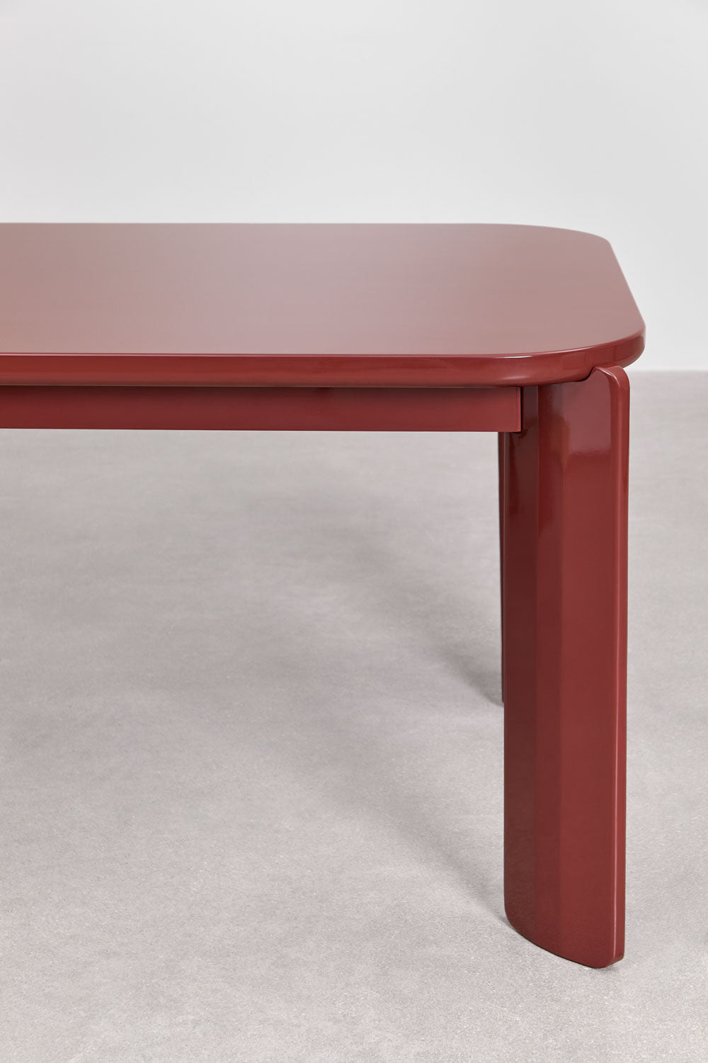 GINERIA dining table 200x100 cm, wine red