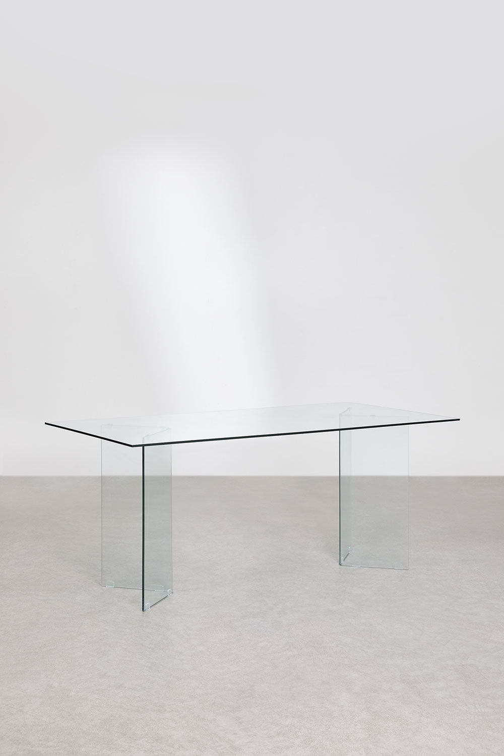 PURY stikla pusdienu galds, 180x90 cm