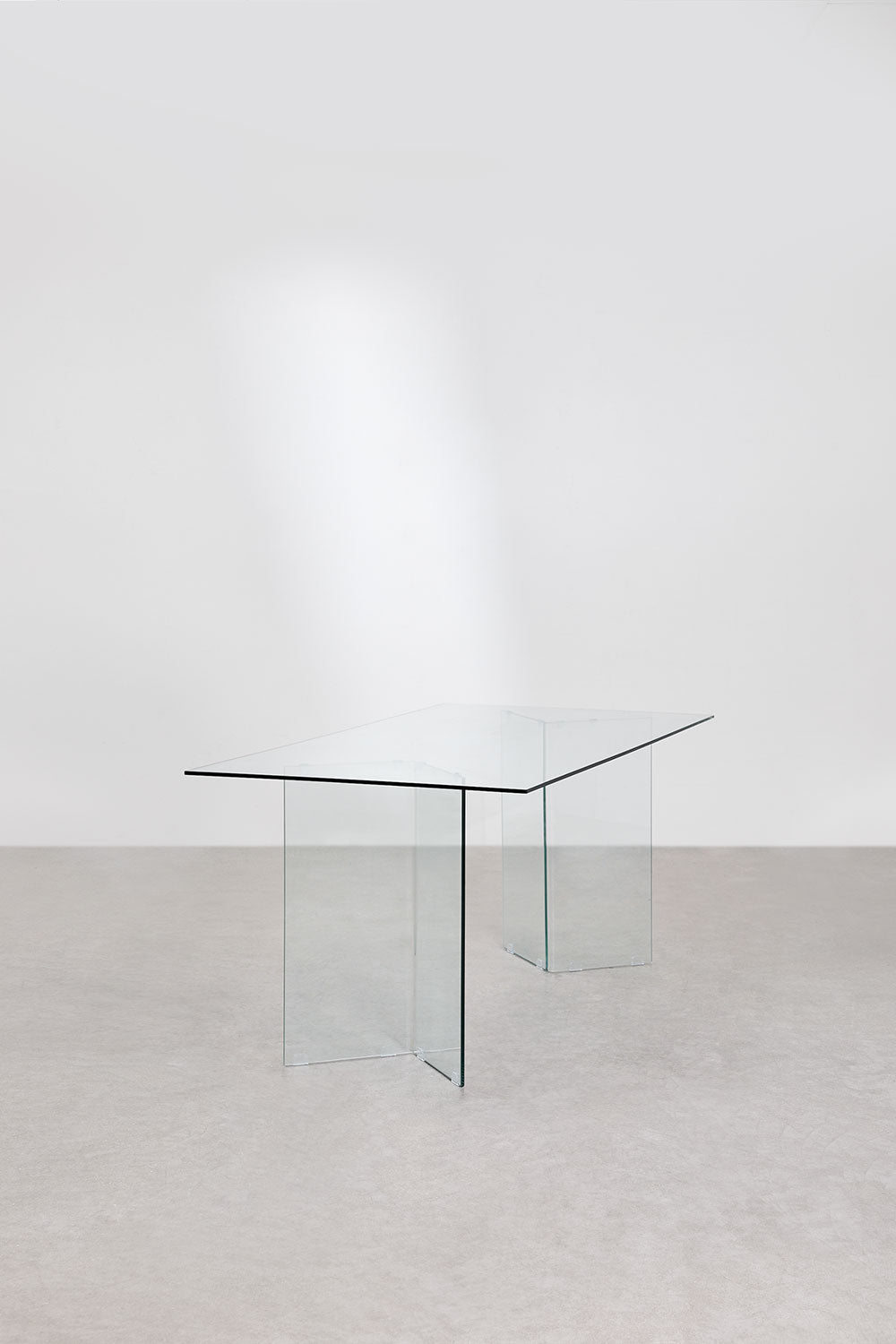 PURY stikla pusdienu galds, 180x90 cm
