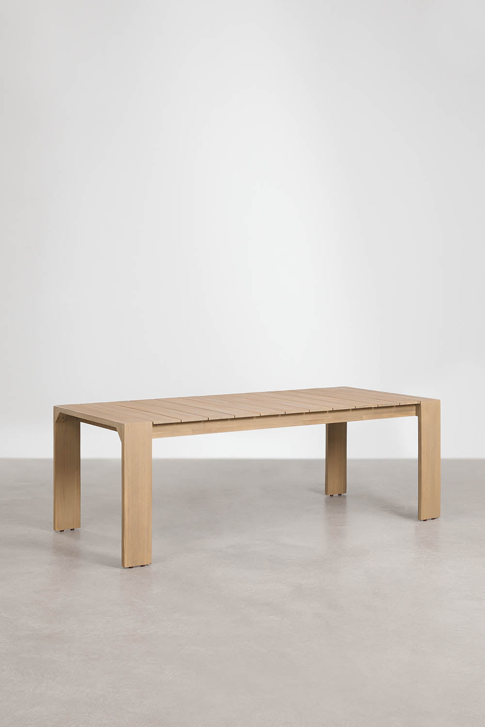 Valgomojo stalas MIROSLAVA, stačiakampis, 220x100 cm, tamsus akacijos