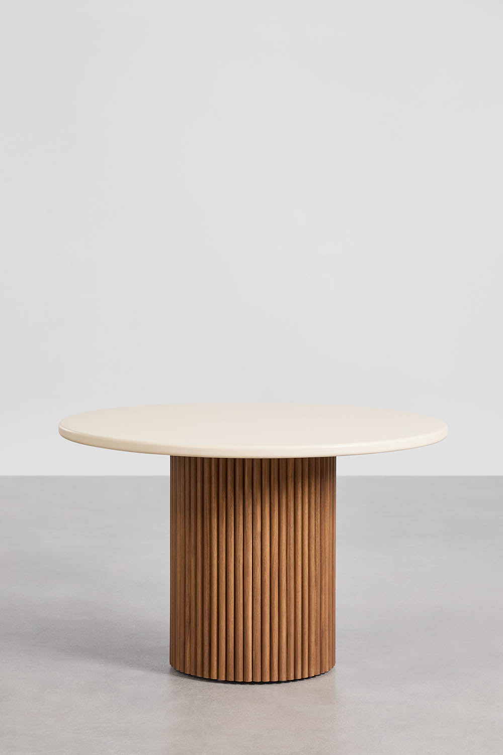 Ēdamistabas galds SYLVIA, apaļš, Ø120 cm, cements (1)