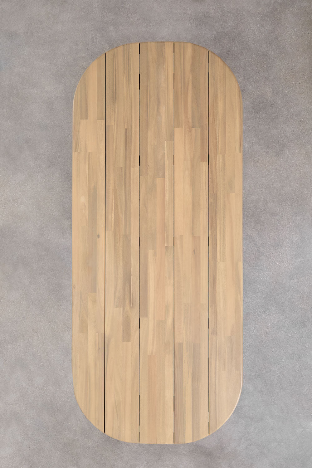 Ēdamgalds UNITY, ovāls, 240x100 cm, gaiši brūns
