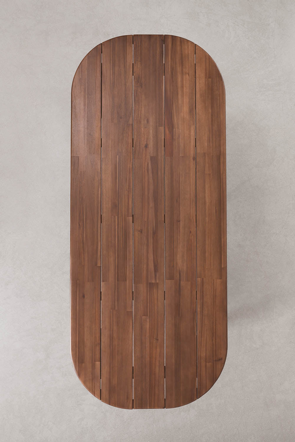 Valgomojo stalas UNITY, ovalus, 240x100 cm, tamsus