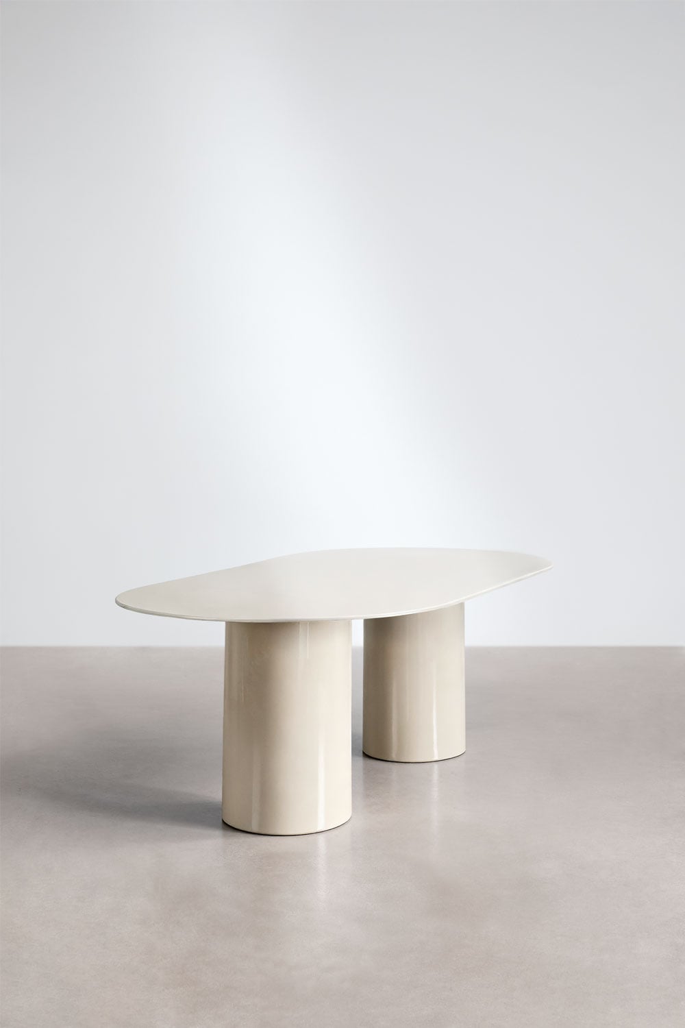 Valgomojo stalas ZIVOARO 220x110 cm, stiklas