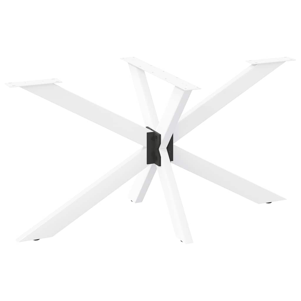 Valgomojo stalo koja, voro formos, balta, 120x68x(72 - 73) cm, plienas - Namų Idėja