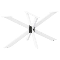 Valgomojo stalo koja, voro formos, balta, 120x68x(72 - 73) cm, plienas - Namų Idėja