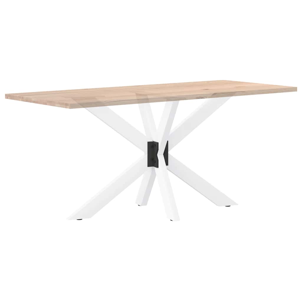 Valgomojo stalo koja, voro formos, balta, 120x68x(72 - 73) cm, plienas - Namų Idėja