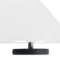 Valgomojo stalo koja, voro formos, balta, 150x78x(72 - 73) cm, plienas - Namų Idėja
