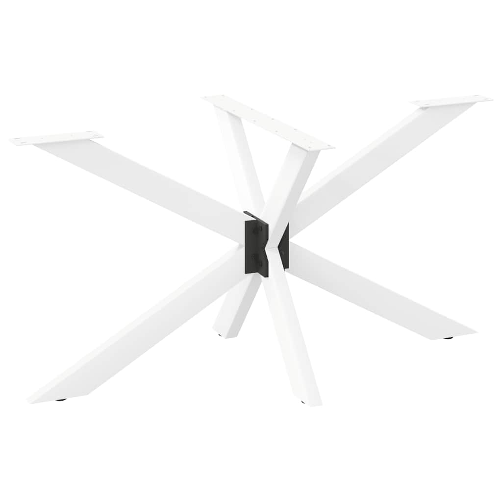 Valgomojo stalo koja, voro formos, balta, 150x78x(72 - 73) cm, plienas - Namų Idėja