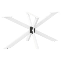 Valgomojo stalo koja, voro formos, balta, 150x78x(72 - 73) cm, plienas - Namų Idėja