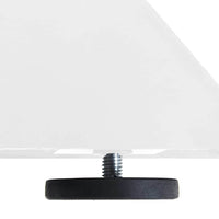 Valgomojo stalo koja, voro formos, baltos spalvos, 85x85x(72 - 73) cm, plienas - Namų Idėja