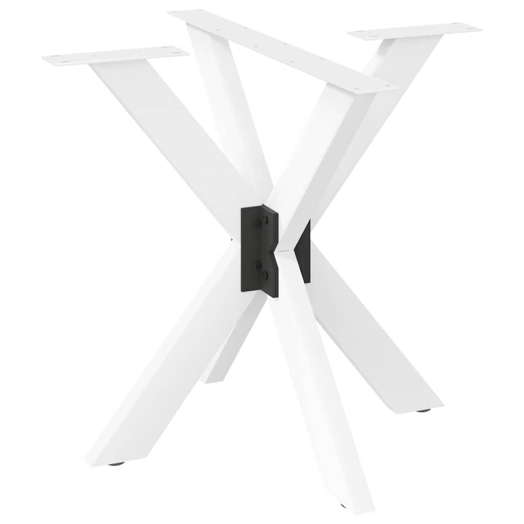 Valgomojo stalo koja, voro formos, baltos spalvos, 85x85x(72 - 73) cm, plienas - Namų Idėja
