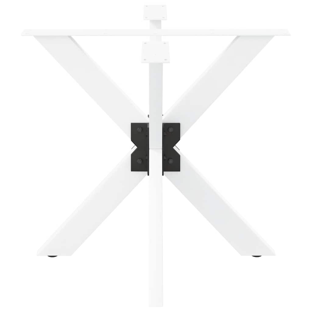 Valgomojo stalo koja, voro formos, baltos spalvos, 85x85x(72 - 73) cm, plienas - Namų Idėja