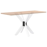 Valgomojo stalo koja, voro formos, baltos spalvos, 85x85x(72 - 73) cm, plienas - Namų Idėja