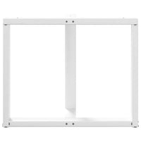 Valgomojo stalo kojelės, 2 vnt., baltos, 100x35x(72 - 73) cm, plienas - Namų Idėja