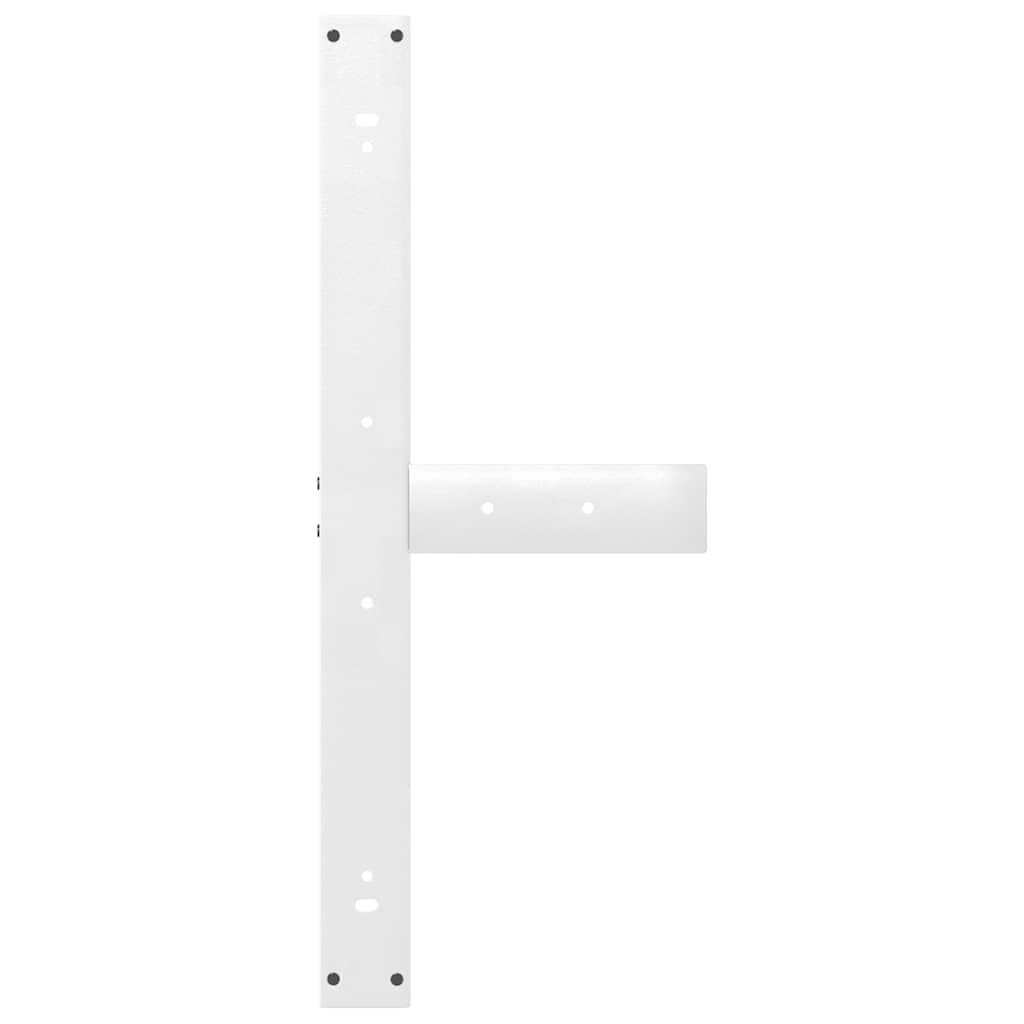 Valgomojo stalo kojelės, 2 vnt., baltos, 100x35x(72 - 73) cm, plienas - Namų Idėja
