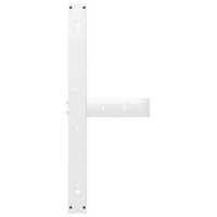 Valgomojo stalo kojelės, 2 vnt., baltos, 100x35x(72 - 73) cm, plienas - Namų Idėja