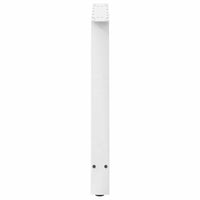 Valgomojo stalo kojelės, 2 vnt., baltos, 100x(72 - 73) cm, plienas, A formos - Namų Idėja