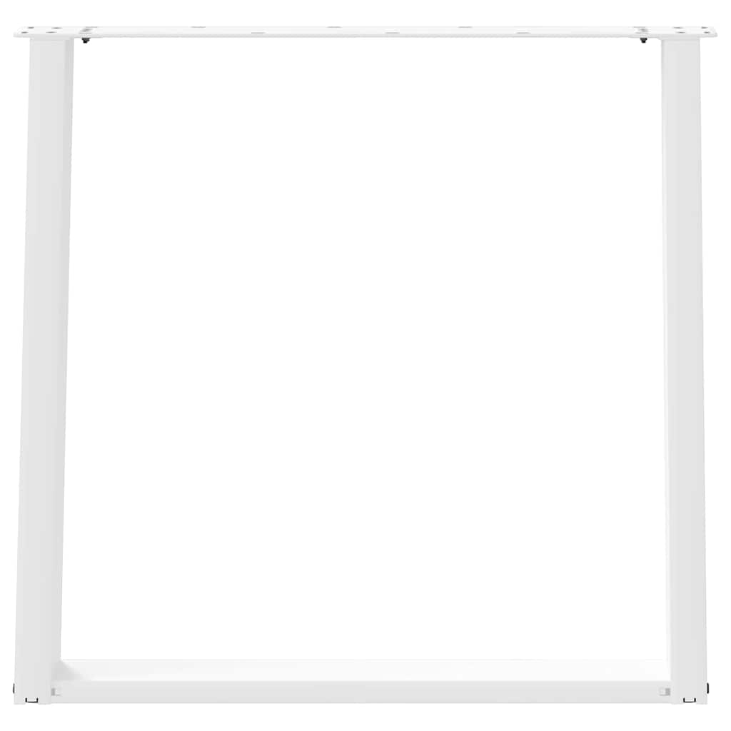 Valgomojo stalo kojelės, 2 vnt., baltos, 70x(72 - 73) cm, plienas, U formos - Namų Idėja